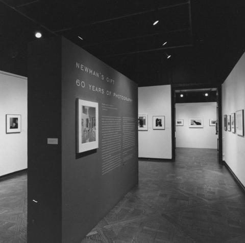 Arnold Newman’s Gift: Sixty Years of Photography exhibit display